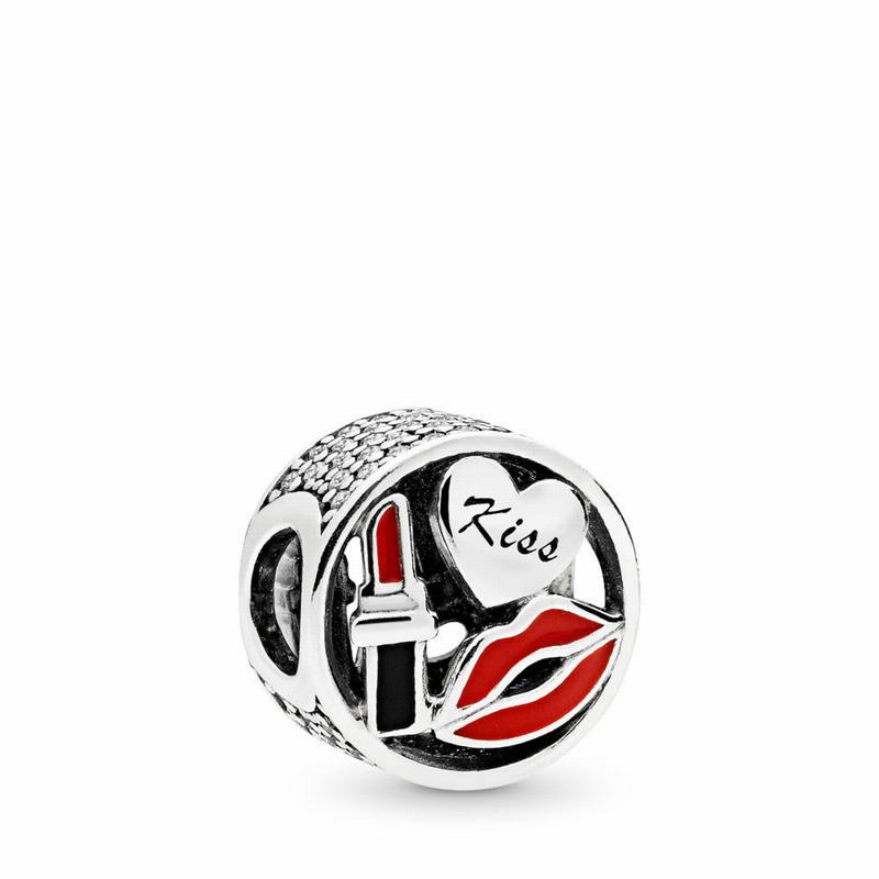 Pandora Australia Glamour Kiss Charm - Sterling Silver | XLQUPR495